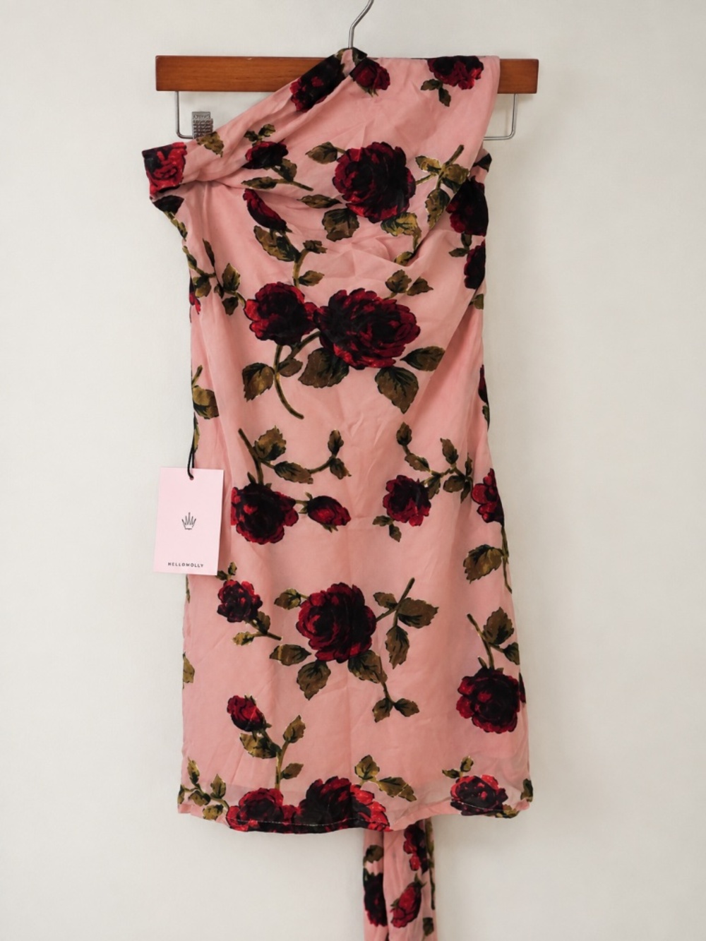 NWT HELLO MOLLY Eternal Romance Mini Dress Pink Floral Size M